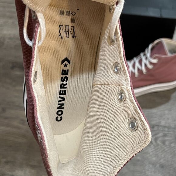 Converse Chuck Taylor High Top Chunky Platform Dark Pink A01367F Shoes - Size 11 - Picture 6 of 13